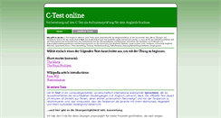 Desktop Screenshot of c-test-online.de